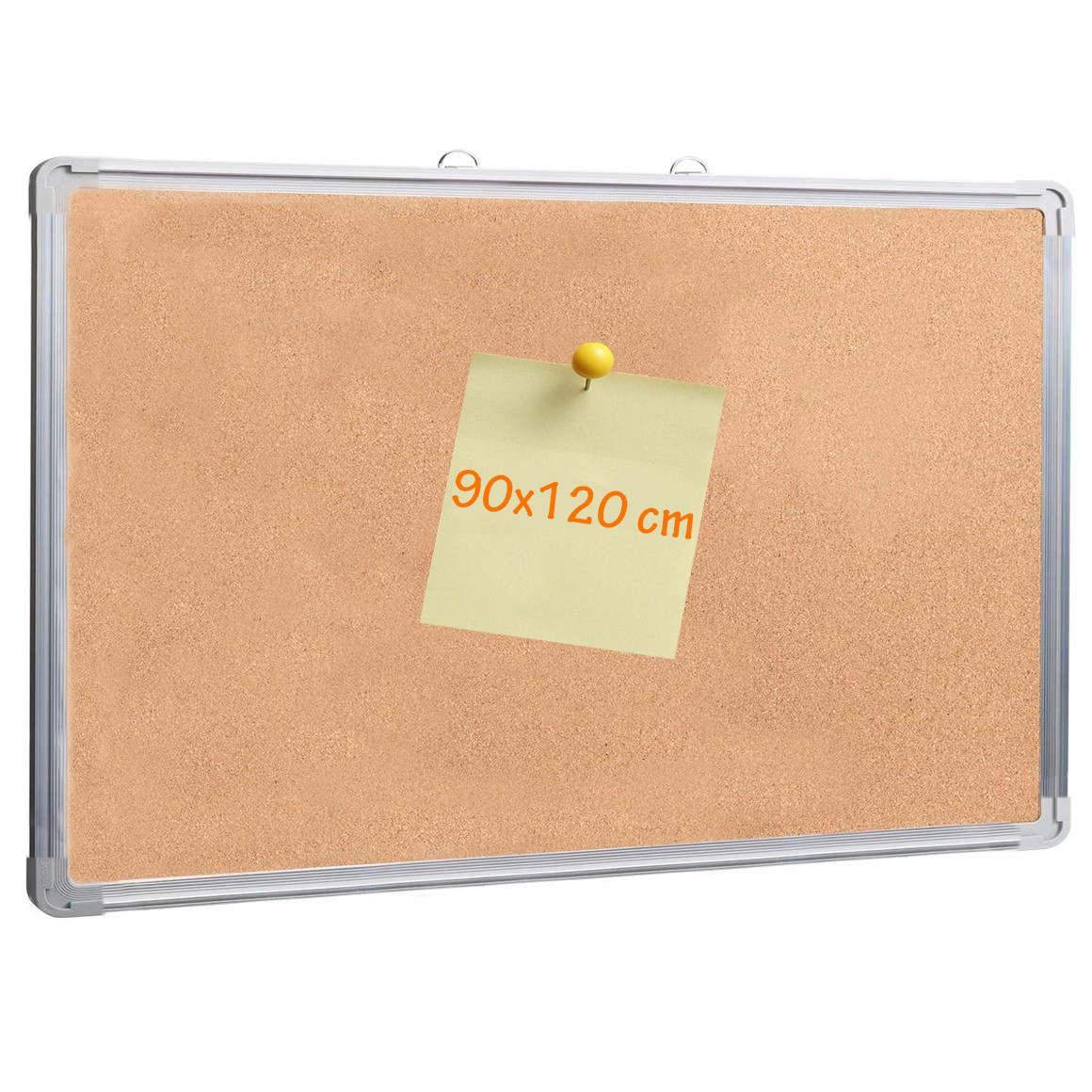 Panou pluta cu rama din aluminiu, 90x120 cm, afisare documente, fixare perete - imagine 15